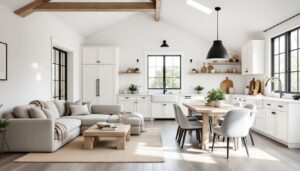 contemporary farmhouse interior