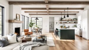 contemporary farmhouse interiors
