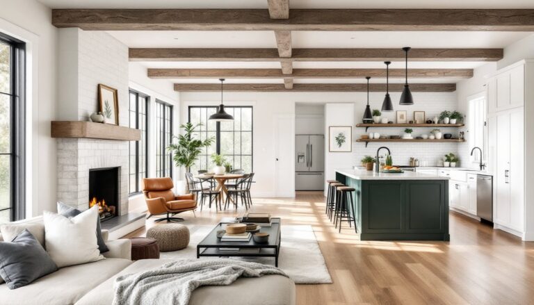 contemporary farmhouse interiors