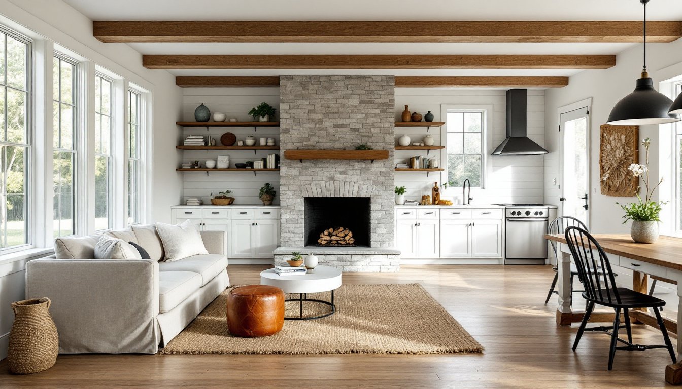 contemporary farmhouse interior design